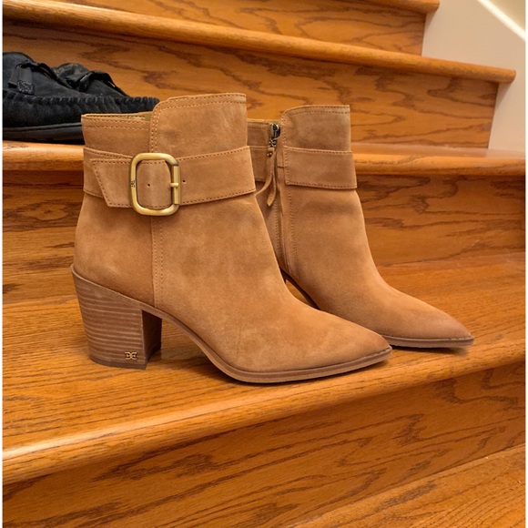 NIB Sam Edelman Leonia Suede Ankle Boots 7 $190 - Picture 4 of 16